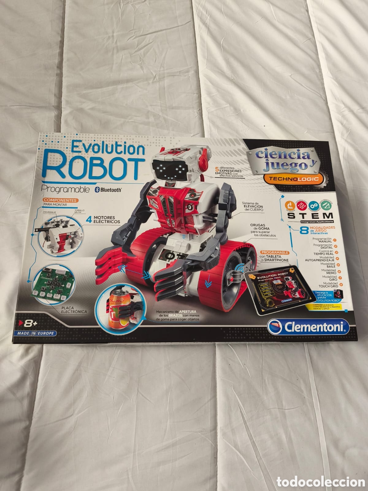 Juegos educativos: Evolution Robot 2.0. Clementoni. A&ntilde;o 2017. Gran Caja original. Bolsas precintadas. Nuevo sin jugar.