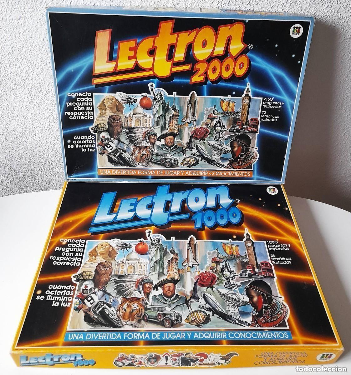 Juegos educativos: Juegos Lectron 1000 y Lectron 2000 COMPLETOS todas las l&aacute;minas instrucciones funcionan Diset 1990