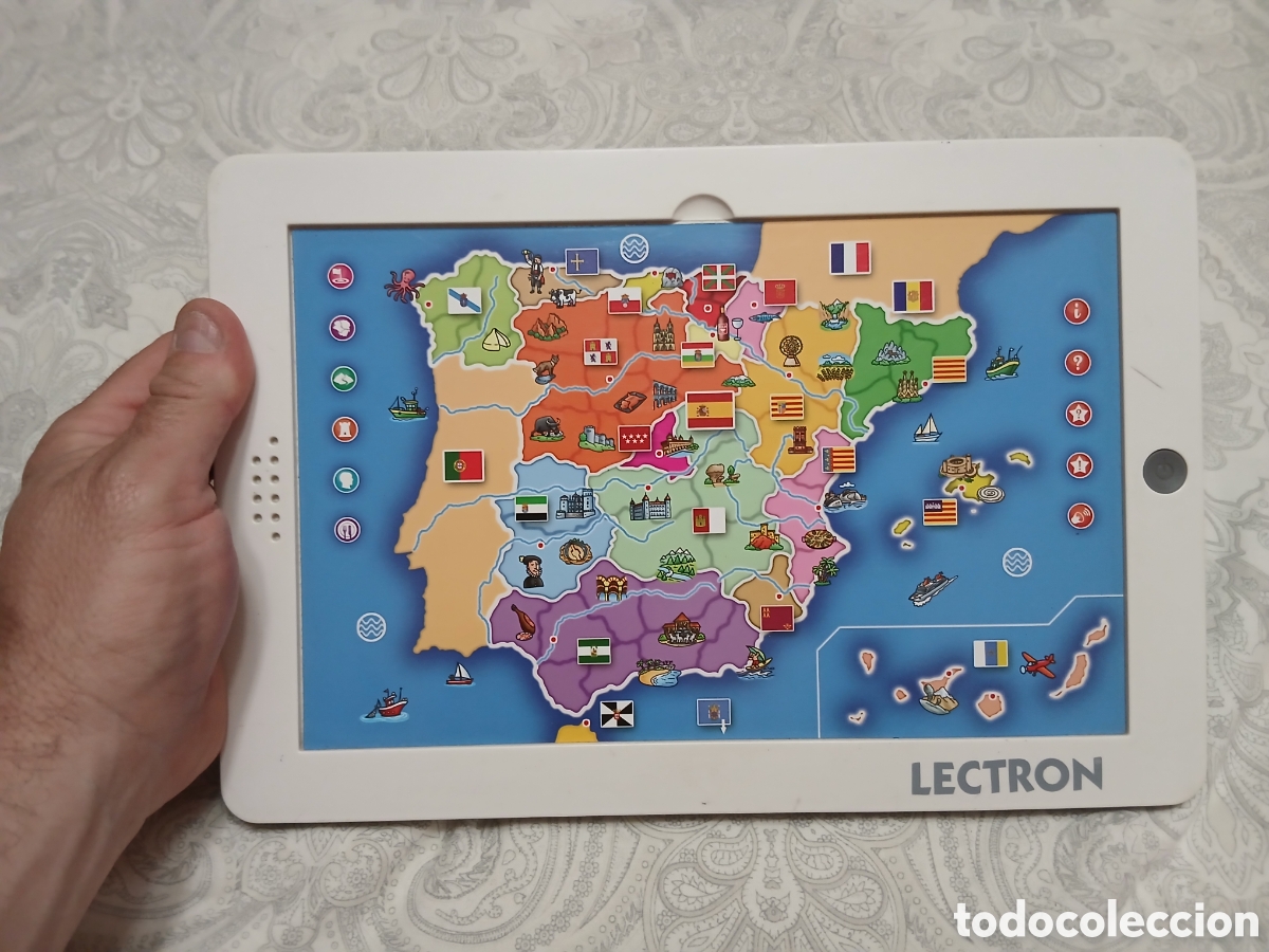 Juegos educativos: Tablet interactiva, Juego Educativo Descubre Espa&ntilde;a -Lectron- 2012