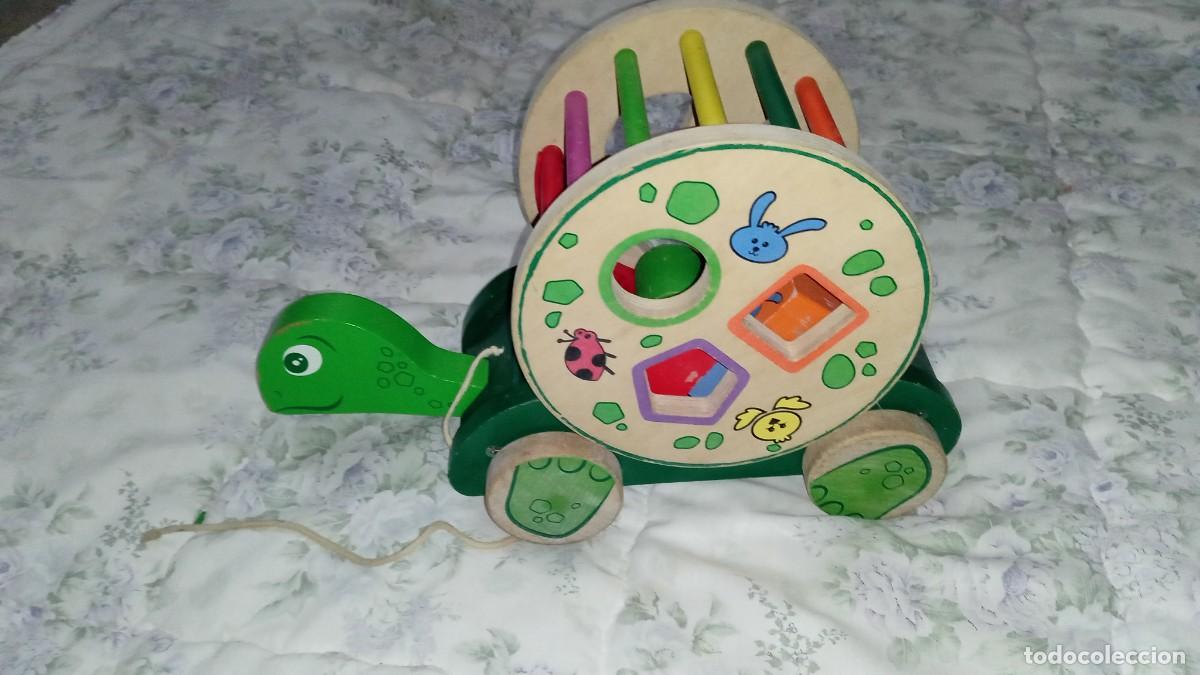 Juegos educativos: ARRASTRE TORTUGA DE MADERA-PLAY TIVER JUNIOR - Foto 8