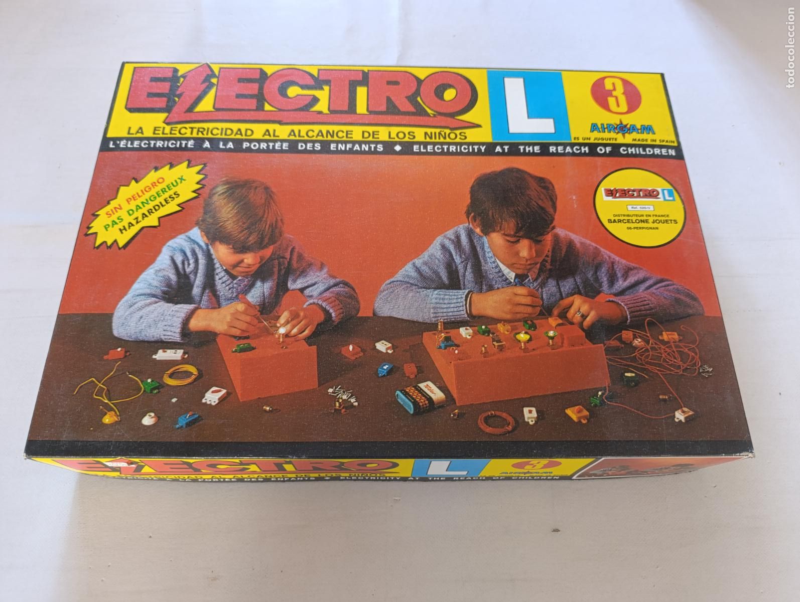 Juegos educativos: JUEGO ELECTRO L DE AIRGAM N&ordm; 3 (GRANDE) - COMPLETO, INTERIOR NUEVO PRECINTADO - VINTAGE (311)