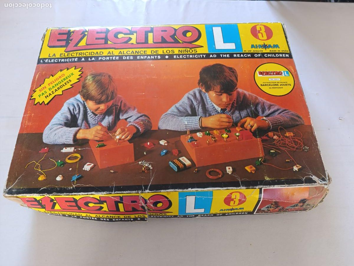 Juegos educativos: JUEGO ELECTRO L DE AIRGAM N&ordm; 3 (GRANDE) - CASI COMPLETO - VINTAGE - ELECTRICIDAD (311)