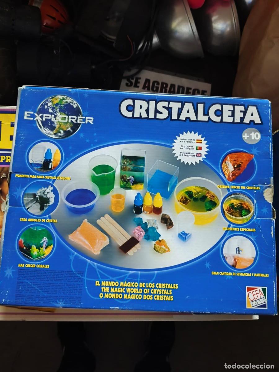 Juegos educativos: Cristalcefa . Explorer . Cefa Toys. 2009 . Kit cient&iacute;fico . Caja original