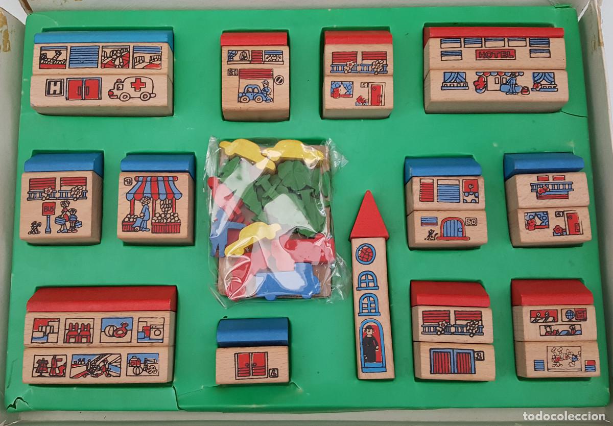 Juegos educativos: JUEGO DE CONSTRUCCI&Oacute;N DE MADERA MI CIUDAD 2 JUEGOS EDUCATIVOS GOULA, COMPLETO REF 182, CAJA MAL
