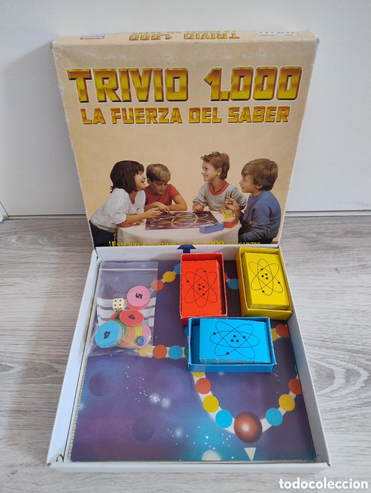 Juegos educativos: M69 Antiguo juego Trivio 1000 de Falomir. Finales de los 80. La fuerza del saber.