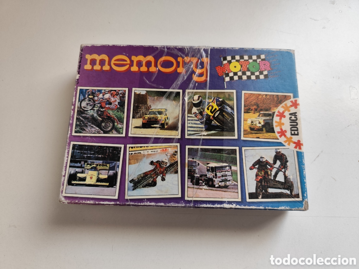 Juegos educativos: Memory Motor. Juego de Parejas, Educa. A&ntilde;os 80