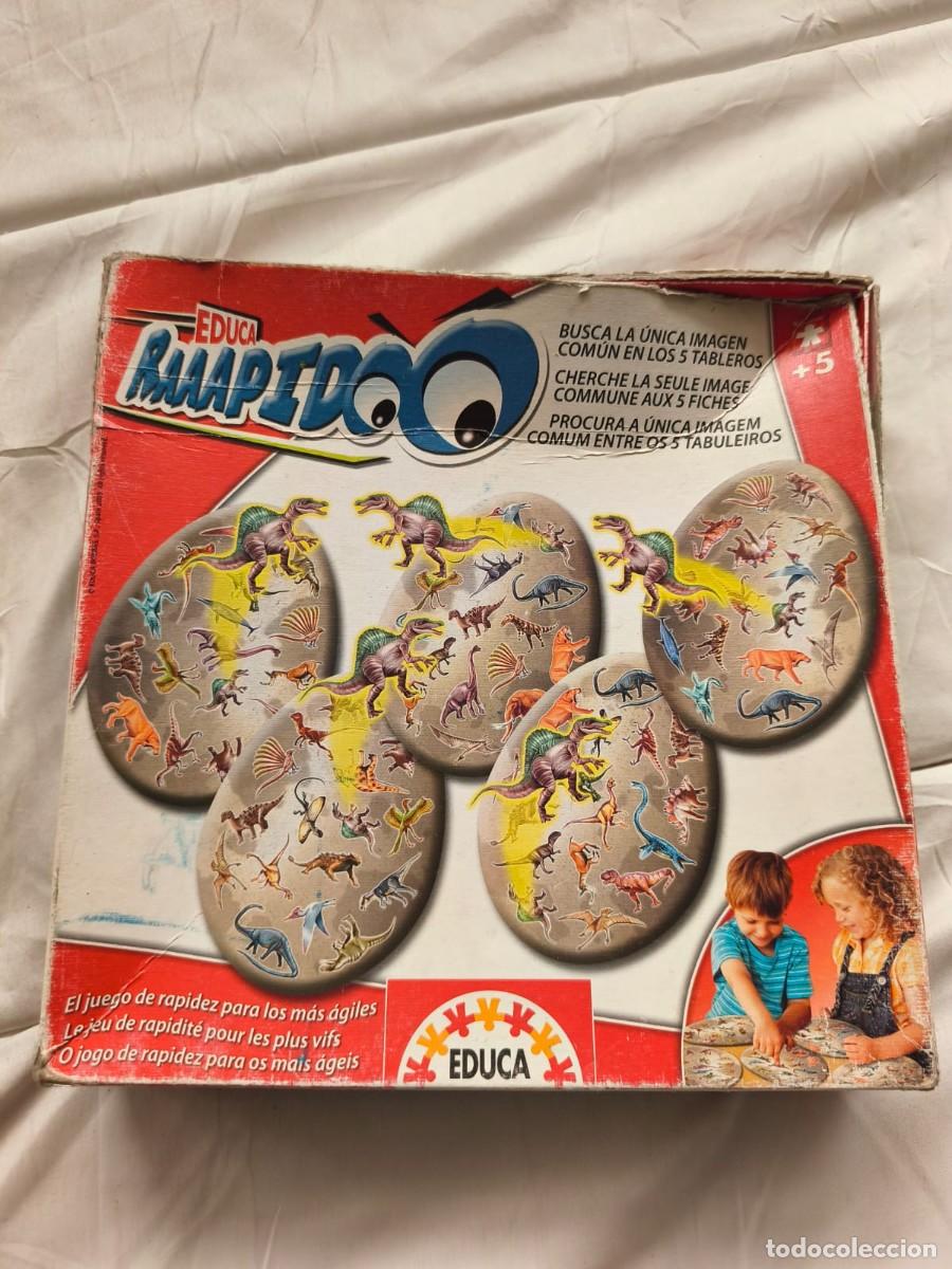 Juegos educativos: Raaapidoo . Dinosaurios de la marca Educa. Ref 14569. Caja original