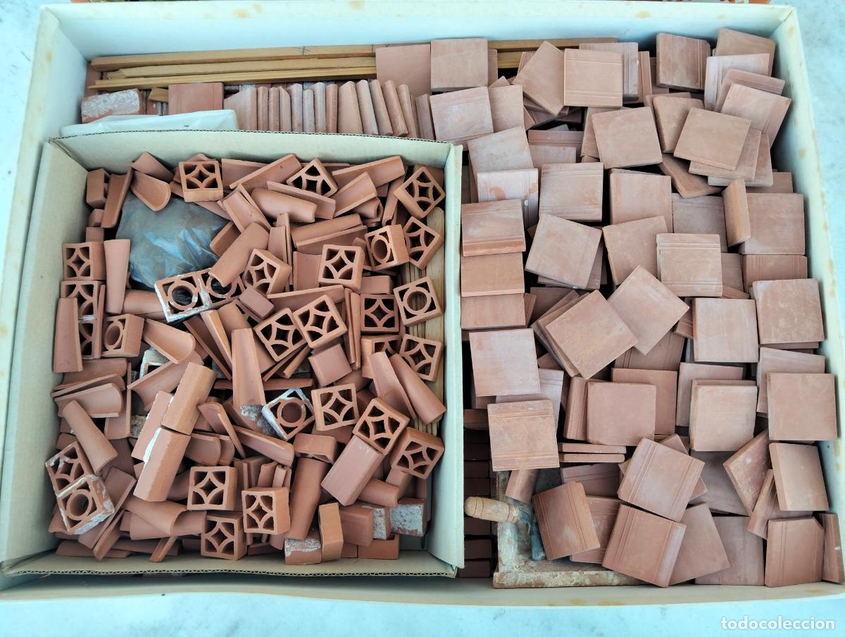 Giochi educativi: Construcciones de obra eurojoc juguete educativo casa ladrillos cer&aacute;mica en miniatura juego antiguo