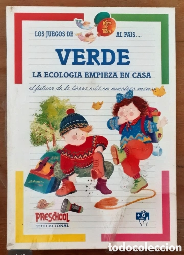 Giochi educativi: LOS JUEGOS DE KIM Y TIM &rdquo;VERDE LA ECOLOG&Iacute;A EMPIEZA EN CASA&rdquo; PRESCHOOL a&ntilde;o 92 SIN ESTRENAR