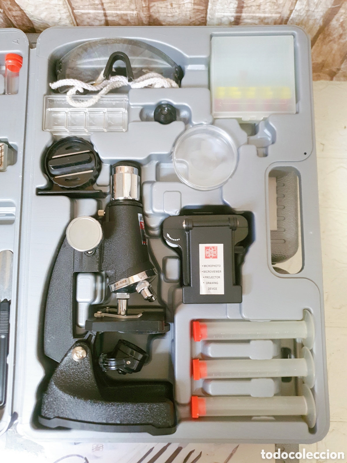 Juegos educativos: GRAN LOTE DE 4 CAJAS MICROSCOPE DELUXE SET MICROSCOPIO - Foto 8