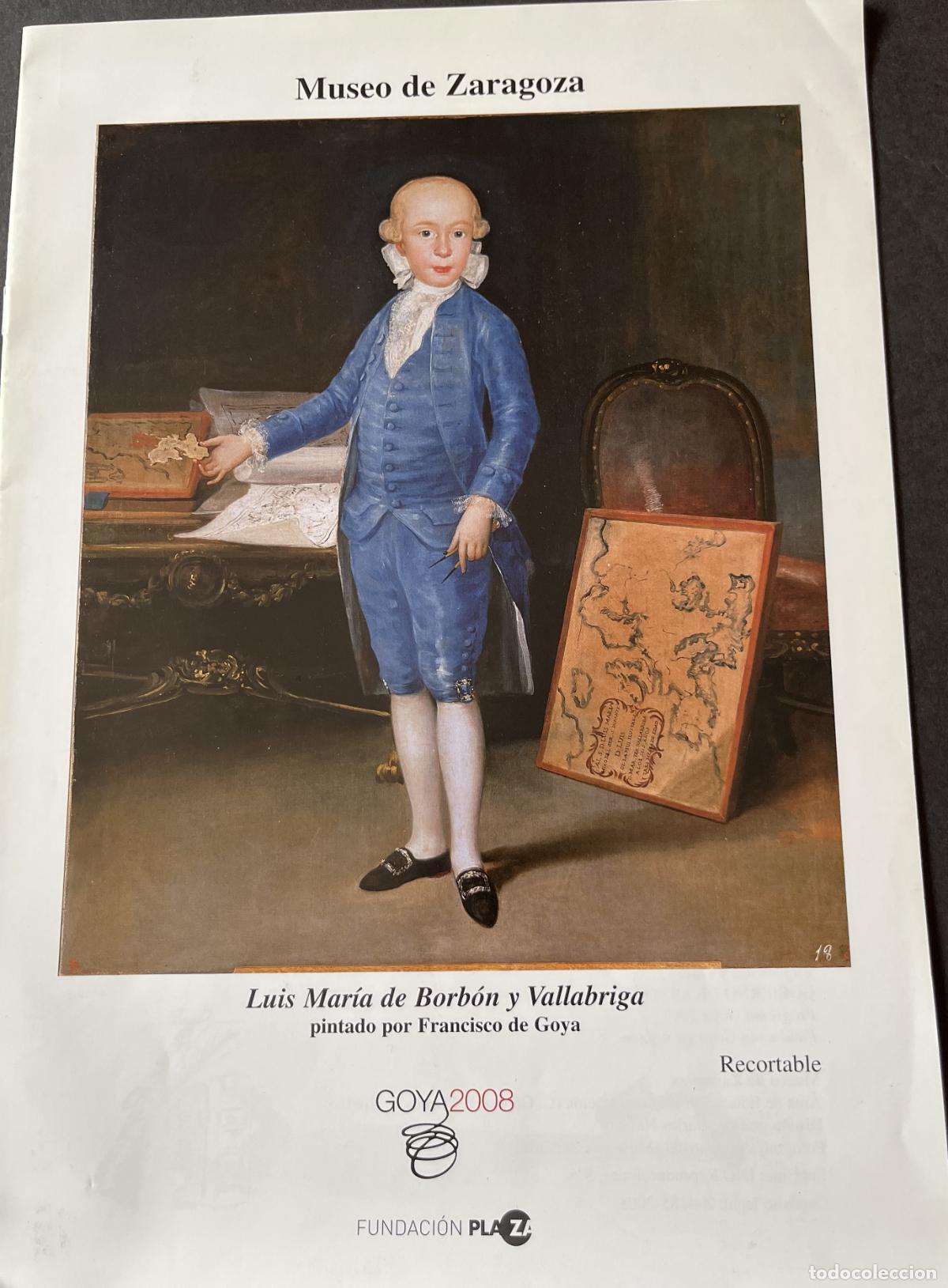 Juegos educativos: Recortable. Luis Maria de Borbon y Vallabriga por Goya. Museo de Zaragoza