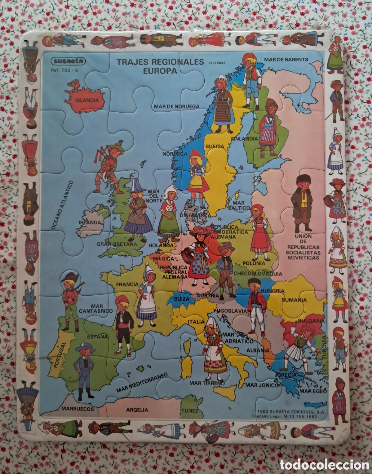 Juegos educativos: Susaeta. Puzzle de Europa con trajes regionales