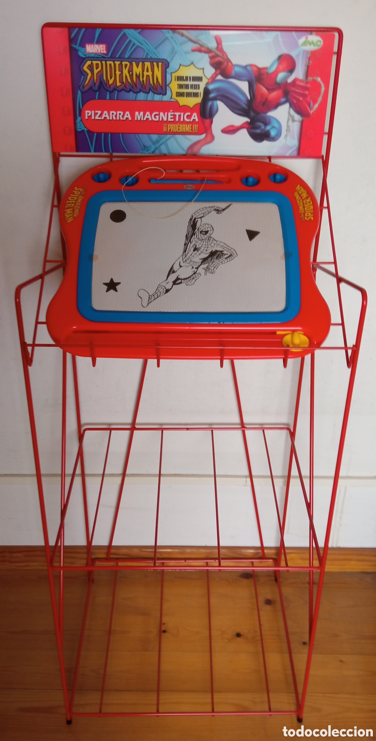 Juegos educativos: PIZARRA MAGN&Eacute;TICA SPIDER-MAN EN EXPOSITOR.IMCADISA 90'S.NUEVA EN CAJA EMBALAJE ORIGINAL.
