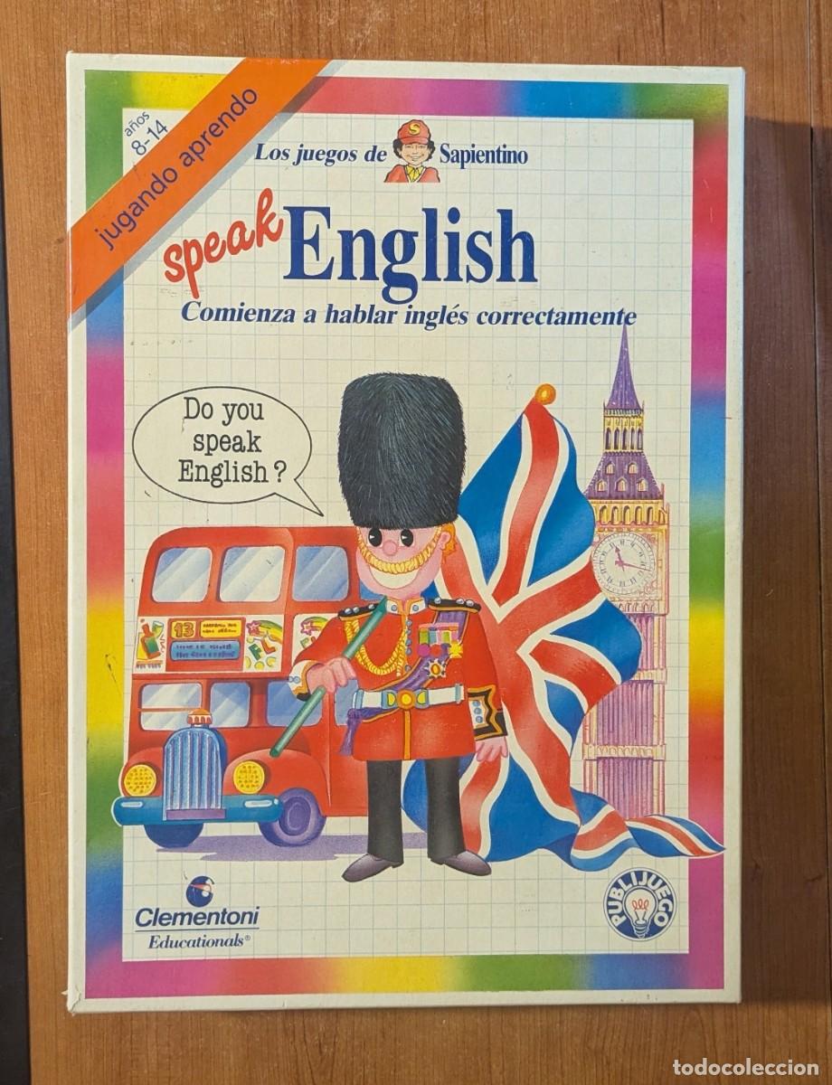 Juegos educativos: Juego educativo vintage &rdquo;Speak English&rdquo; Sapientino Clementoni educationals a&ntilde;os 80/90 Publijuego