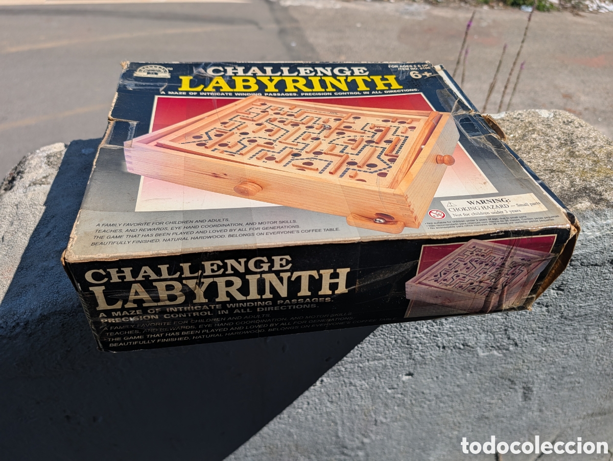 Juegos educativos: Juego de Mesa Vintage Challenge Labyrinth de Madera - - Foto 2