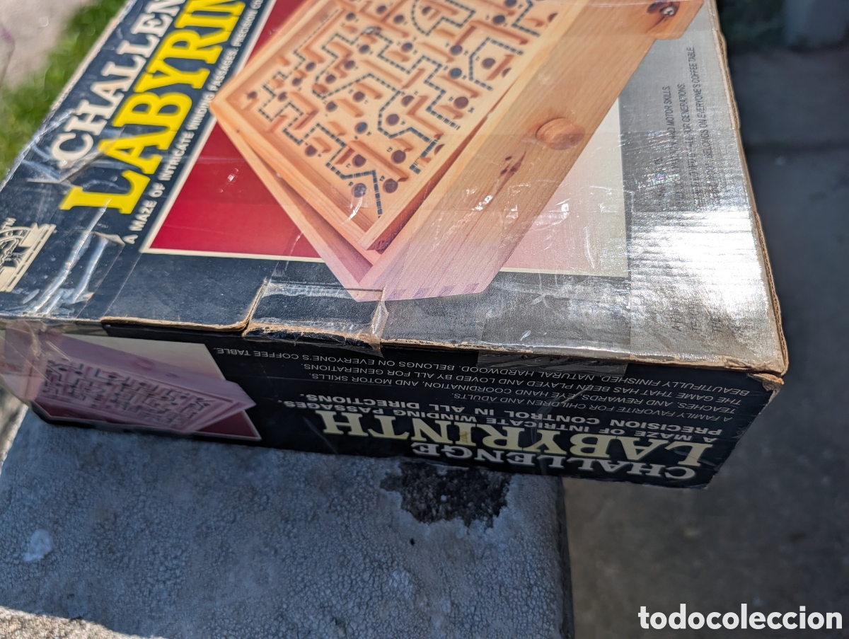 Juegos educativos: Juego de Mesa Vintage Challenge Labyrinth de Madera - - Foto 3