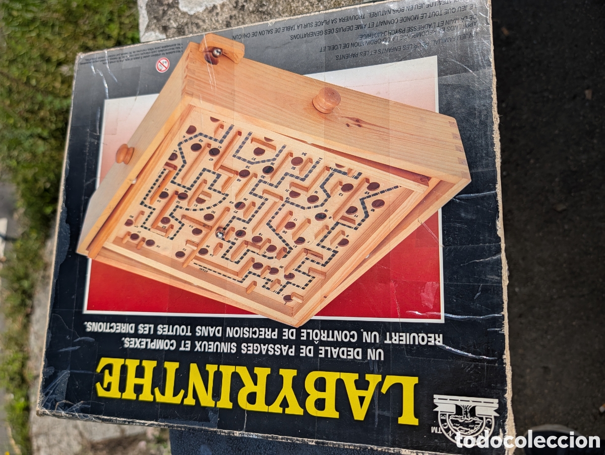Juegos educativos: Juego de Mesa Vintage Challenge Labyrinth de Madera - - Foto 4