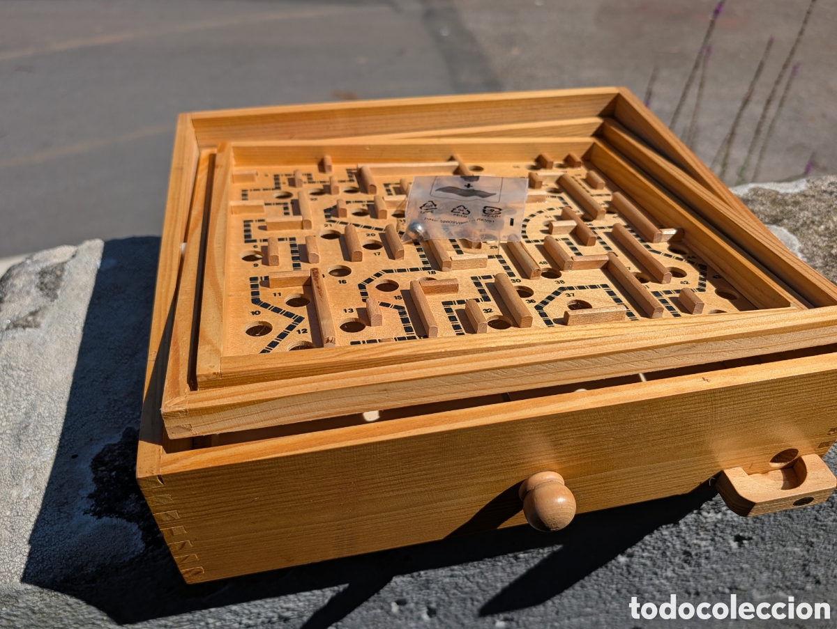 Juegos educativos: Juego de Mesa Vintage Challenge Labyrinth de Madera - - Foto 8