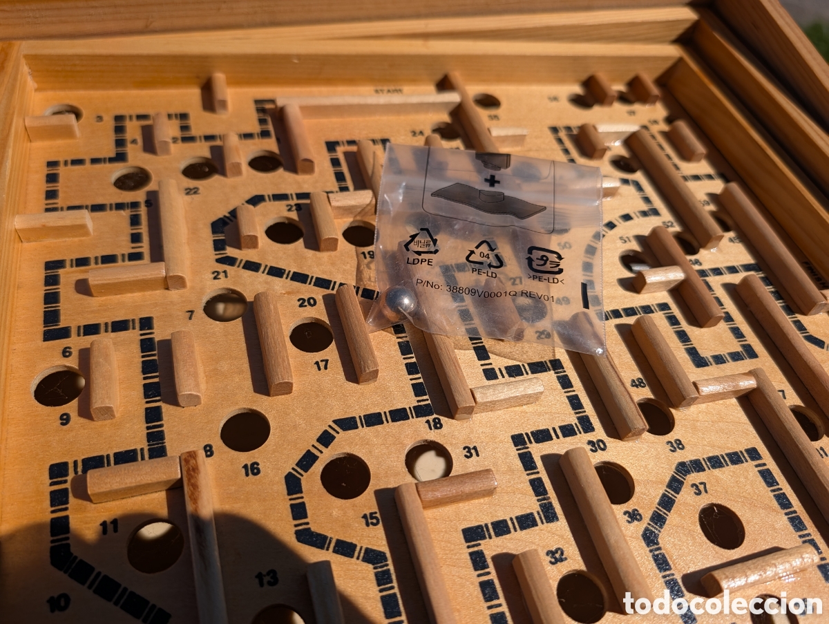 Juegos educativos: Juego de Mesa Vintage Challenge Labyrinth de Madera - - Foto 9