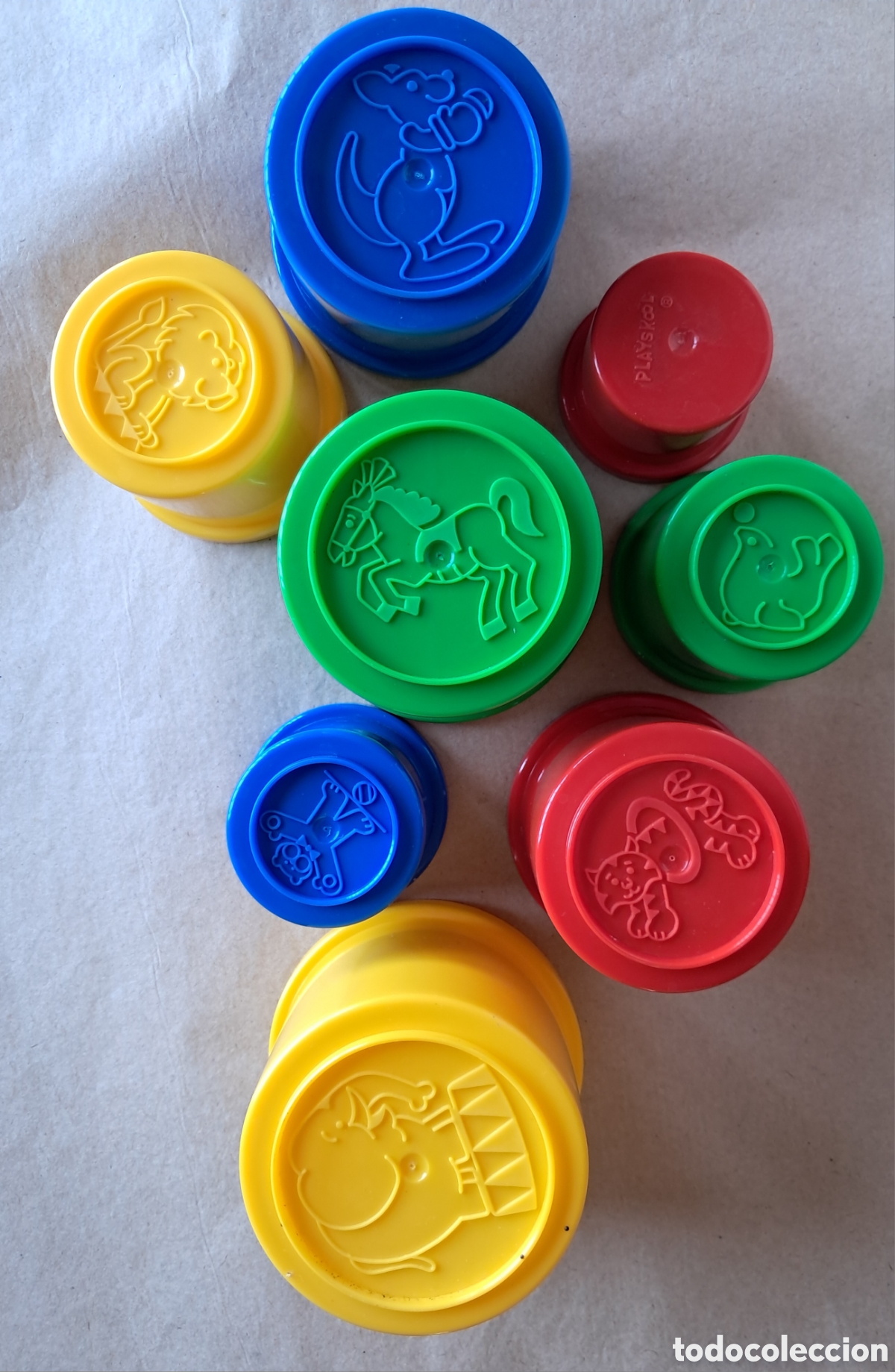 Jogos educativos: Playskool. Vasos Apilables y Encajables a&ntilde;os 70-80