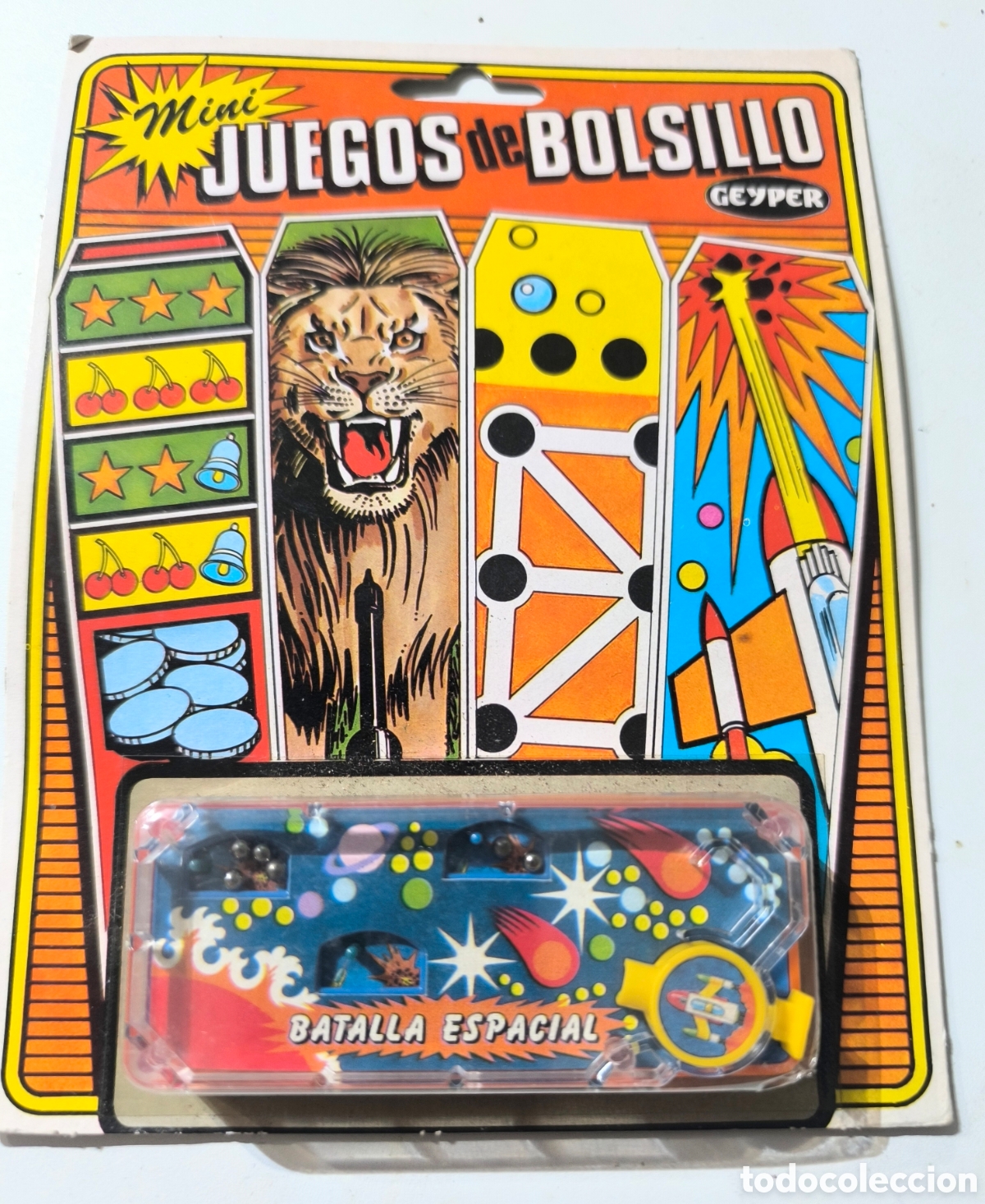 Juegos educativos: Antiguo juego de bolsillo Geyper Batalla espacial
