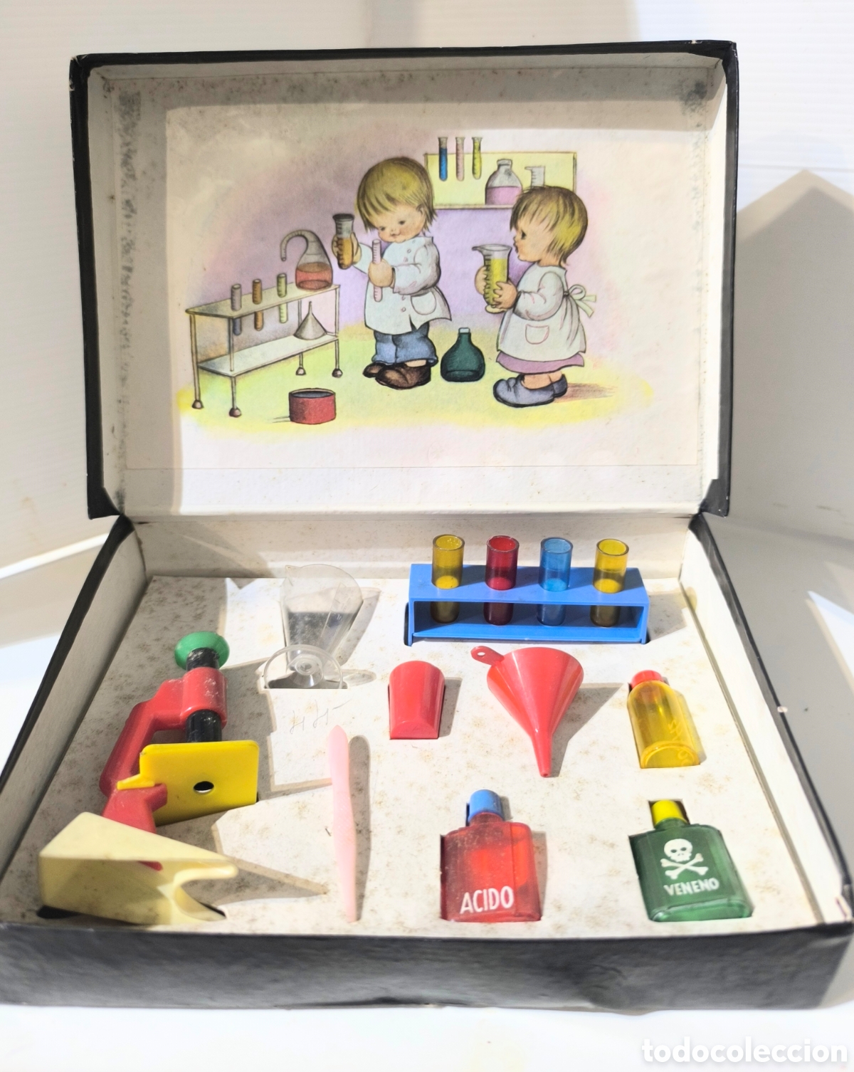 Juegos educativos: Antiguo juego de qu&iacute;mica completo a&ntilde;os 60-70