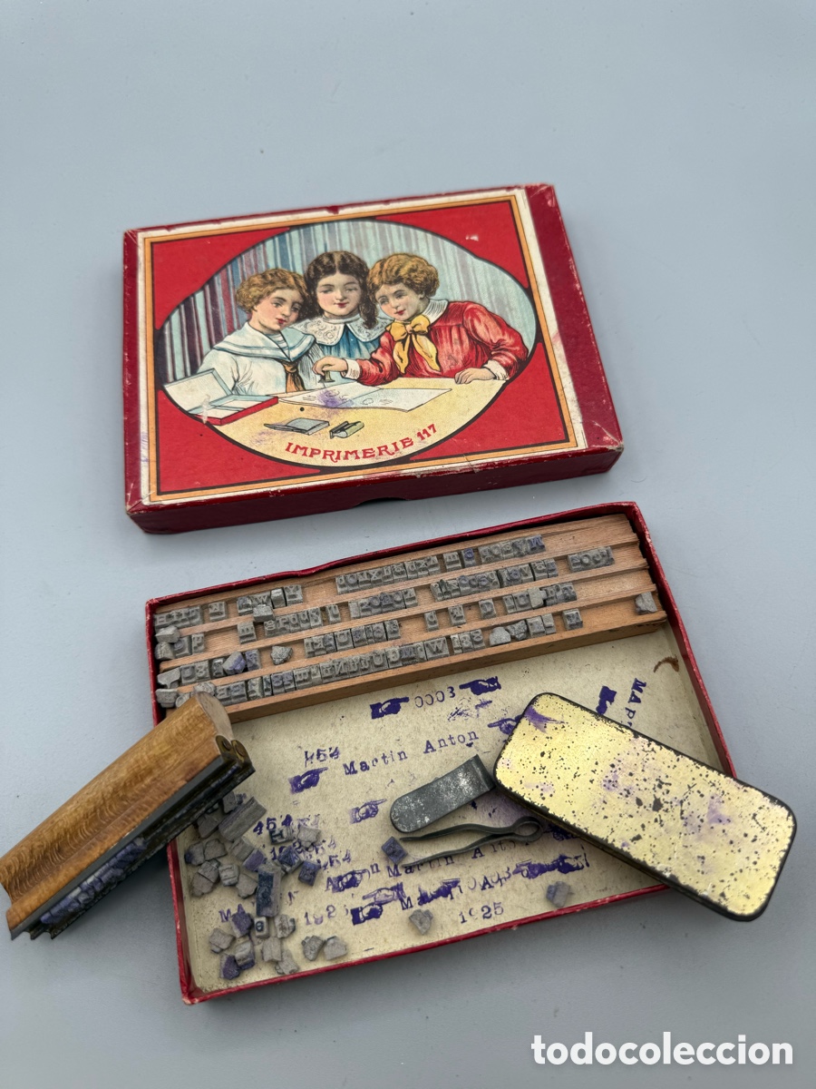 Juegos educativos: Caja imprenta. Juego infantil antiguo Imprimerie 117