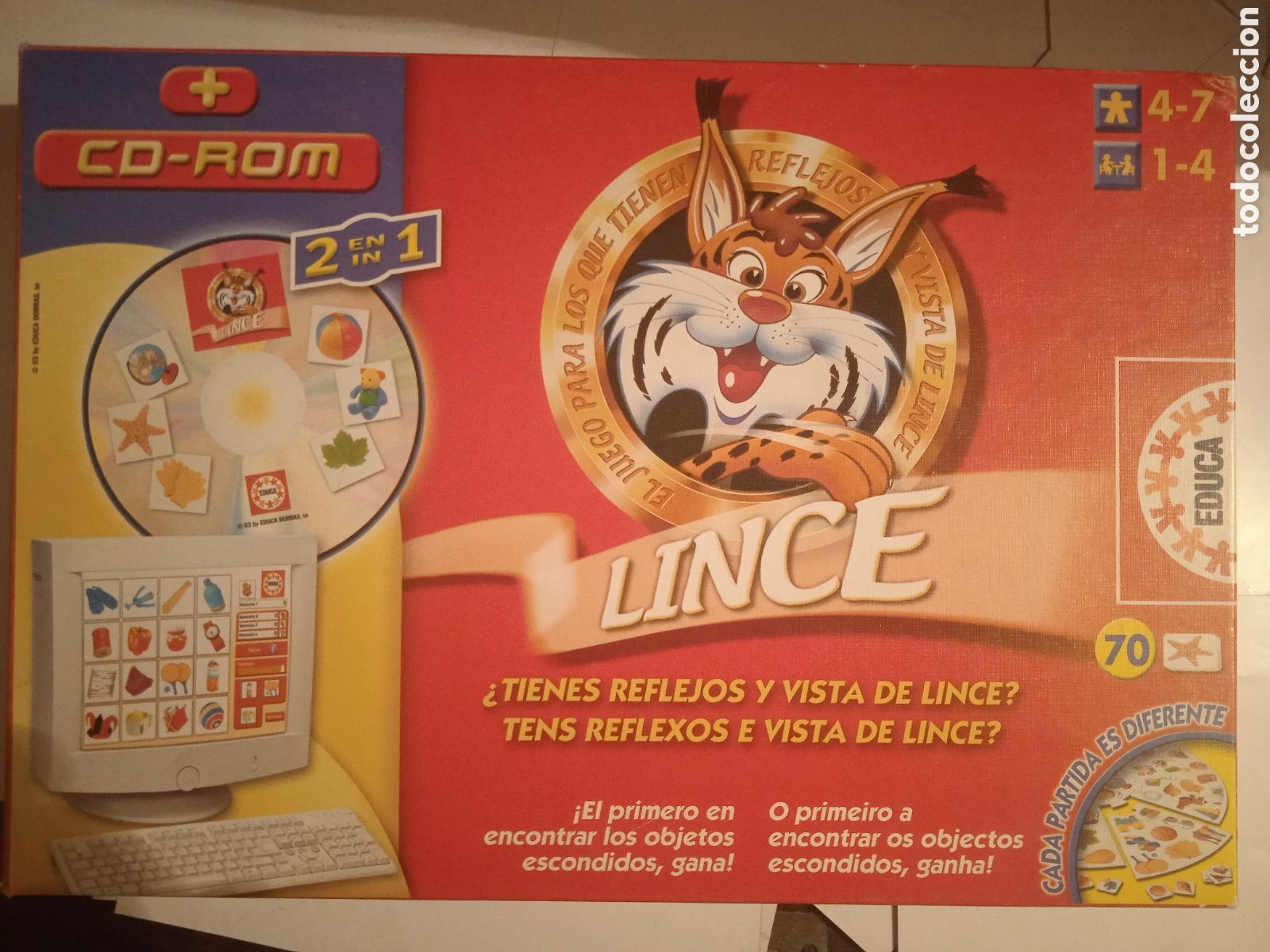 Juegos educativos: LINCE JUEGO DE REFLEJOS Y VISTA CON CD-ROM