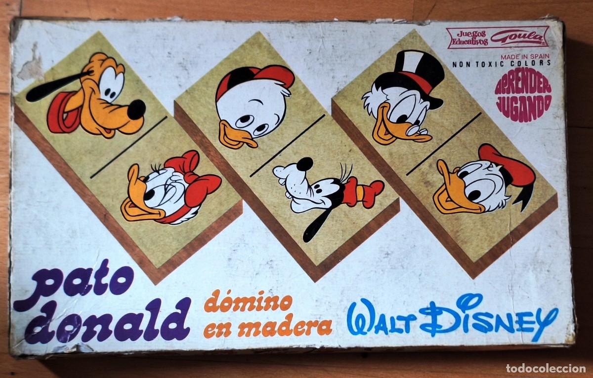 Juegos educativos: DOMINO DE MADERA WALT DISNEY - CON DIBUJOS PATO DONALD - JUEGOS EDUCATIVOS GOULA