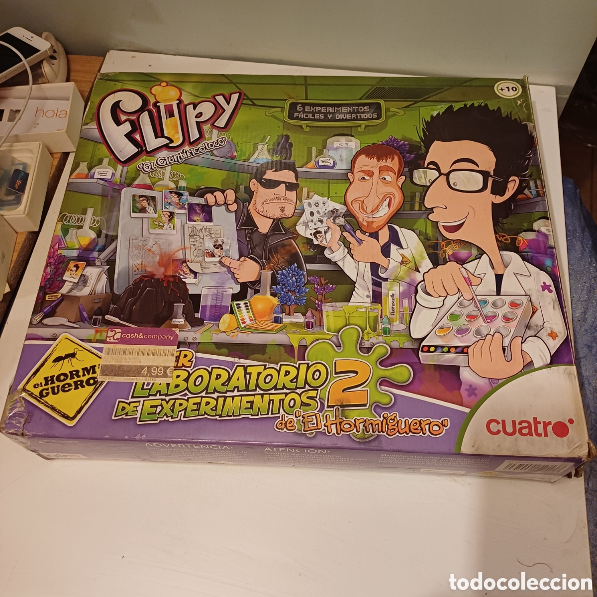 Juegos educativos: Juego de mesa el laboratorio de experimentos 2 flipy El hormiguero a completar