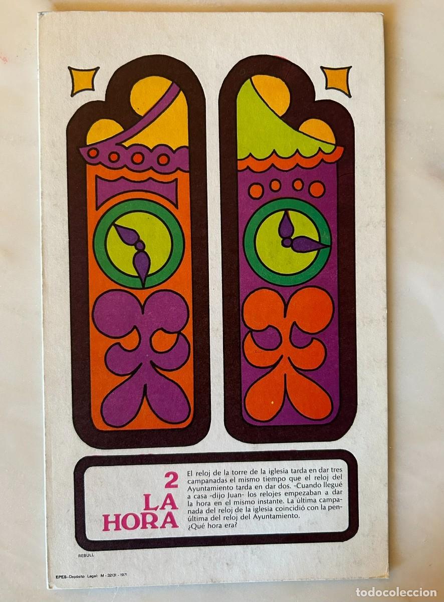 Juegos educativos: 2 LA HORA - COLECCIONABLE DE ACERTIJOS L&Oacute;GICOS - D&Iacute;PTICO PUBLICITARIO DE GLUTAMITOL MADE 1971