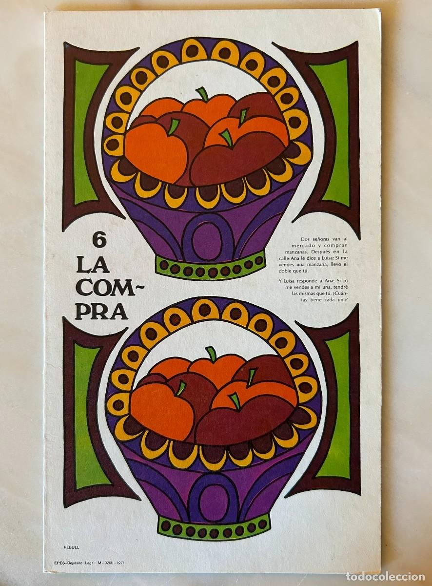 Juegos educativos: 6 LA COMPRA - COLECCIONABLE DE ACERTIJOS L&Oacute;GICOS - D&Iacute;PTICO PUBLICITARIO DE GLUTAMITOL MADE 1971