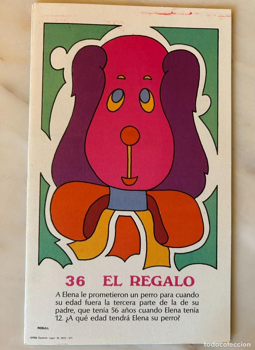 Juegos educativos: 36 EL REGALO - COLECCIONABLE DE ACERTIJOS L&Oacute;GICOS - D&Iacute;PTICO PUBLICITARIO DE GLUTAMITOL MADE 1971