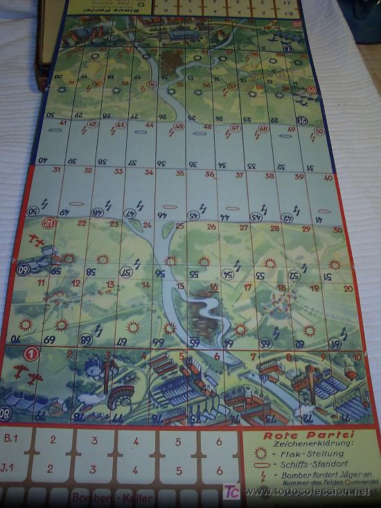 Juegos de mesa: ANTIGUO JUEGO DE MESA B&Eacute;LICO ALEM&Aacute;N - Foto 9