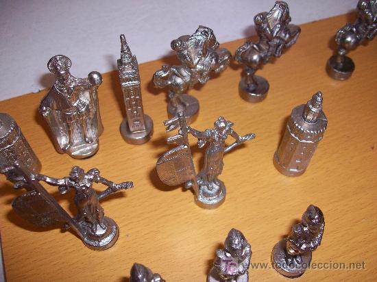 Juegos de mesa: Original Juego de Ajedrez en metal Macizo &iexcl; ver ! - Foto 6