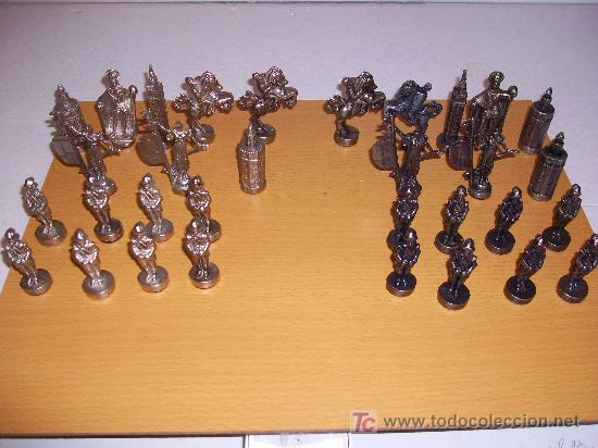 Juegos de mesa: Original Juego de Ajedrez en metal Macizo &iexcl; ver ! - Foto 1