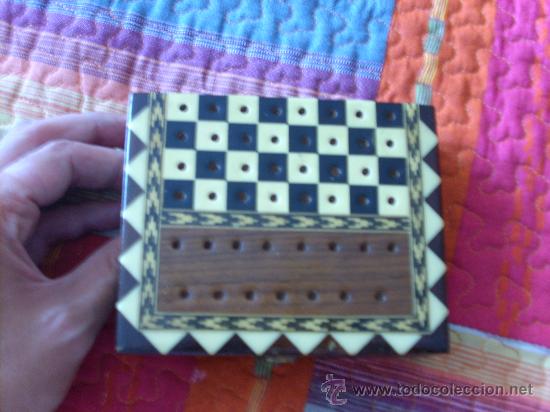 Juegos de mesa: Caja Ajedrez Madera Marqueter&iacute;a - Foto 3