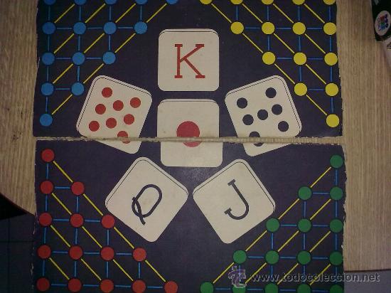 Juegos de mesa: Tablero de los juegos reunidos Geyper - El juego de los dados + otro en el reverso