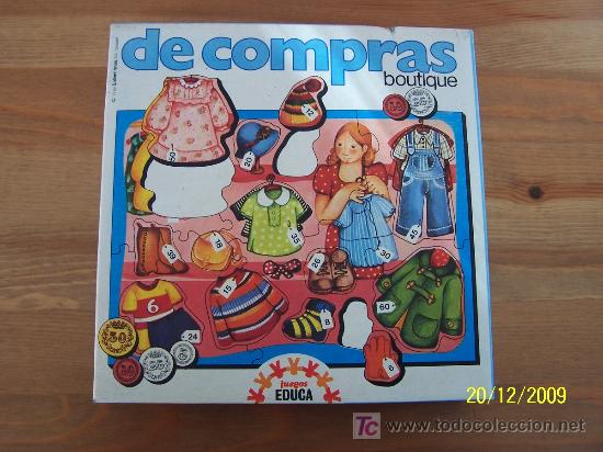 Juegos de mesa: DE COMPRAS, BOUTIQUE-JUEGOS EDUCA-- SIN USAR - Foto 1