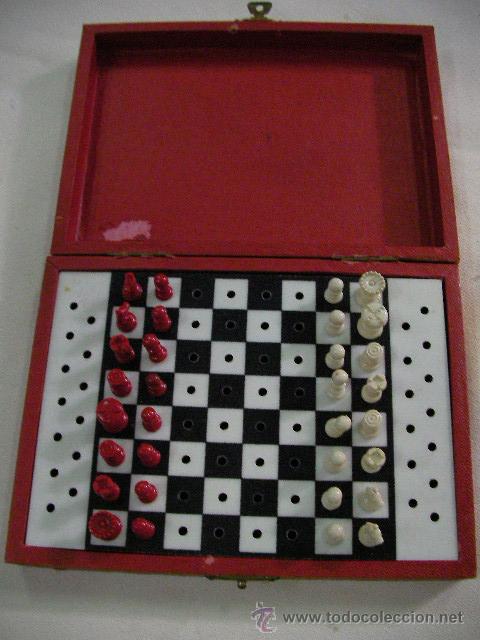 Juegos de mesa: ANTIGUA CAJA JUEGO AJEDREZ COMPLETO - Foto 1