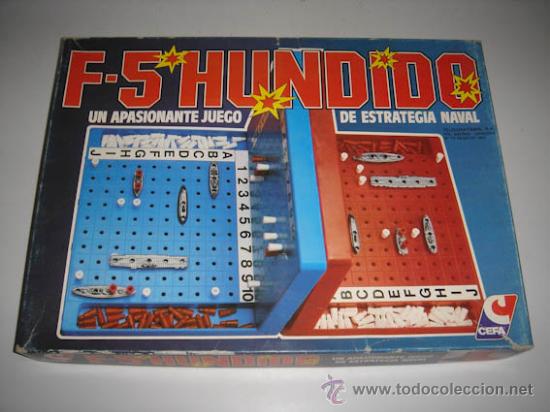 Juegos de mesa: Juego F-5 HUNDIDOS, de la casa CEFA.