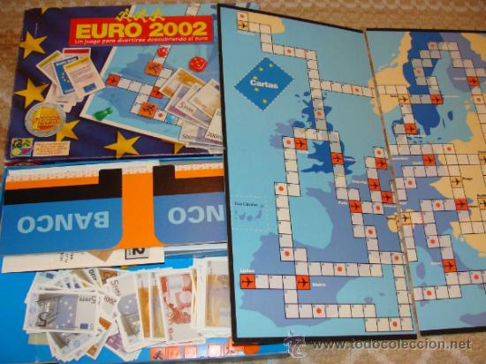 Juegos de mesa: JUEGO DE MESA. EURO 2002. DESCUBRIENDO LOS EUROS. EDUCA. - Foto 1