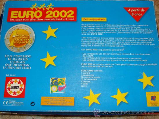 Juegos de mesa: JUEGO DE MESA. EURO 2002. DESCUBRIENDO LOS EUROS. EDUCA. - Foto 2