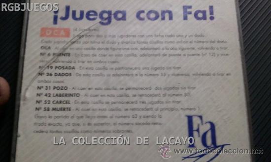 Juegos de mesa: JUEGO DE LA OCA PROMOCIONAL DE FA - Foto 2