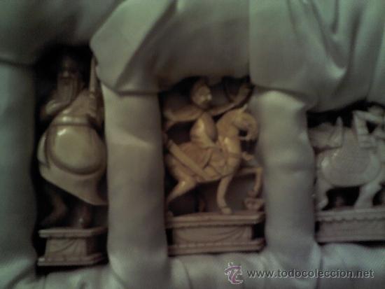 Juegos de mesa: ANTIGUO Y CURIOSO AJEDREZ DE MARFIL - Foto 3