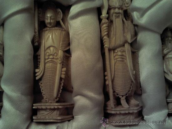Juegos de mesa: ANTIGUO Y CURIOSO AJEDREZ DE MARFIL - Foto 4