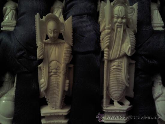 Juegos de mesa: ANTIGUO Y CURIOSO AJEDREZ DE MARFIL - Foto 6