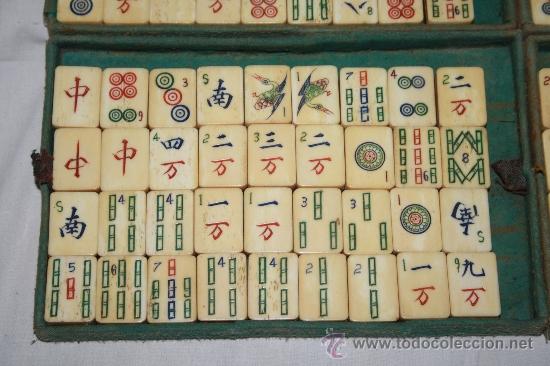 Magnífico juego 'mahjong' chino - fichas de hue - Vendido ...