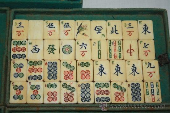 Magnífico juego 'mahjong' chino - fichas de hue - Vendido ...