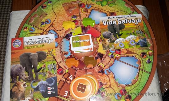 Juegos de mesa: JUEGO DE MESA VIDA SALVAJE DE EDUCA CON DVD - Foto 2